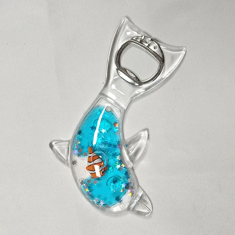 Magnete da frigorifero con apribottiglie Dolphin