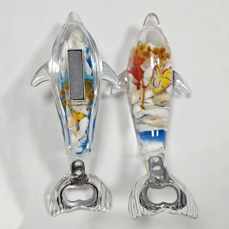 Dolphin-Shaped Bottle Opener Fridge Magnet Dolphin-Shaped Bottle Opener Fridge Magnet