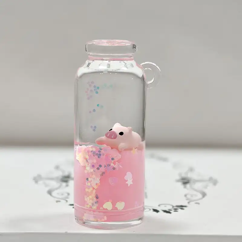 Portachiavi liquido bottiglia di latte