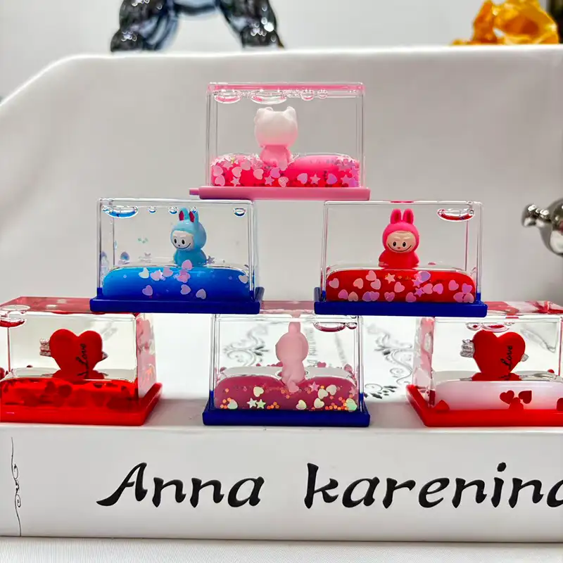 Decorazione da scrivania liquida mini rettangolo