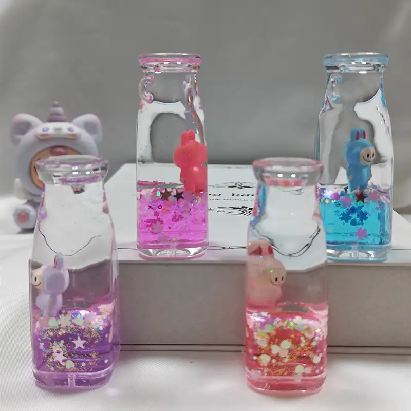 Portachiavi liquido bottiglia di latte ridotto